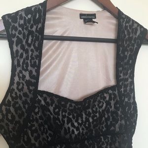 Black Leopard Dress size Small